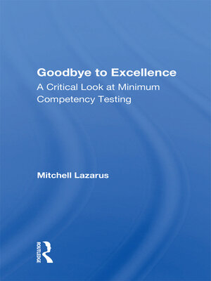 cover image of Goodbye to Excellence